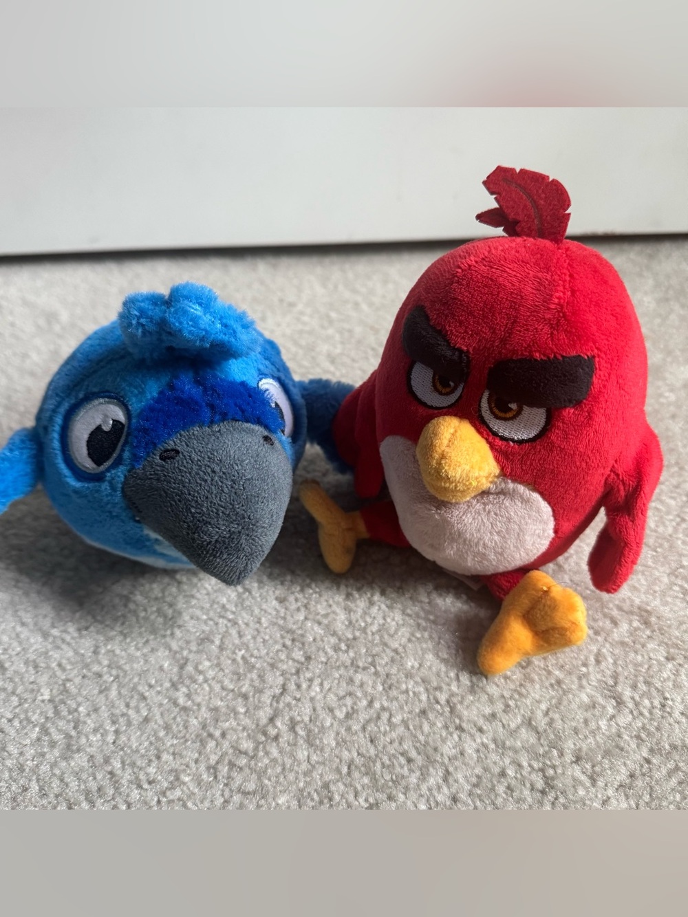 Angry Birds Movie Plush Red and Blue Bird Rovio Commonwealth Small Size